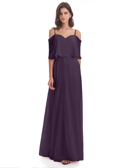 Abigail Sheath Spaghetti Straps Bridesmaid Dresses