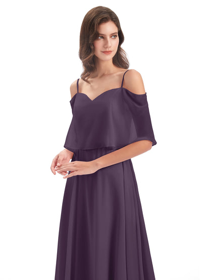 Abigail Sheath Spaghetti Straps Bridesmaid Dresses