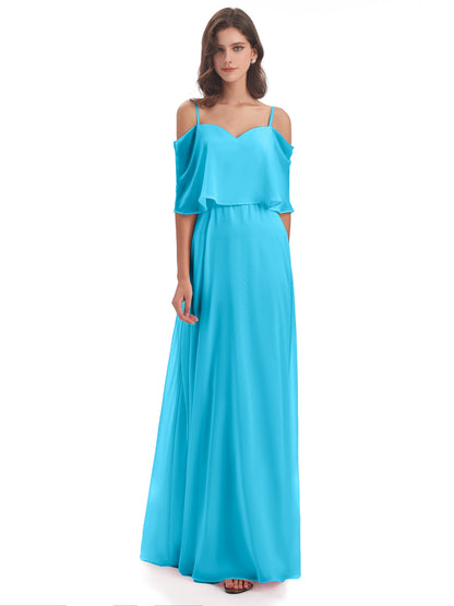 Abigail Sheath Spaghetti Straps Bridesmaid Dresses