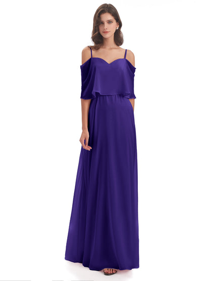Abigail Sheath Spaghetti Straps Bridesmaid Dresses