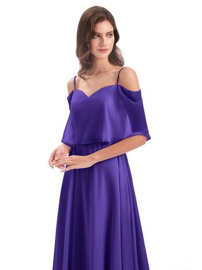 Abigail Sheath Spaghetti Straps Bridesmaid Dresses