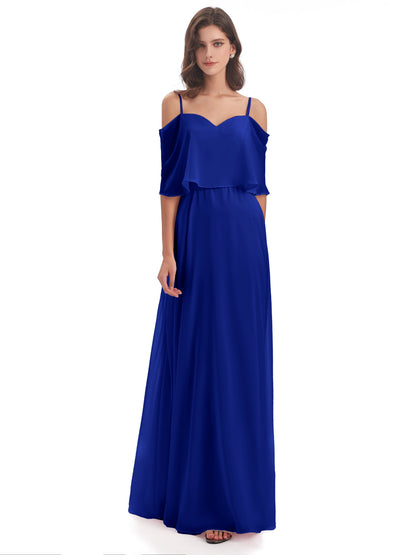Abigail Sheath Spaghetti Straps Bridesmaid Dresses