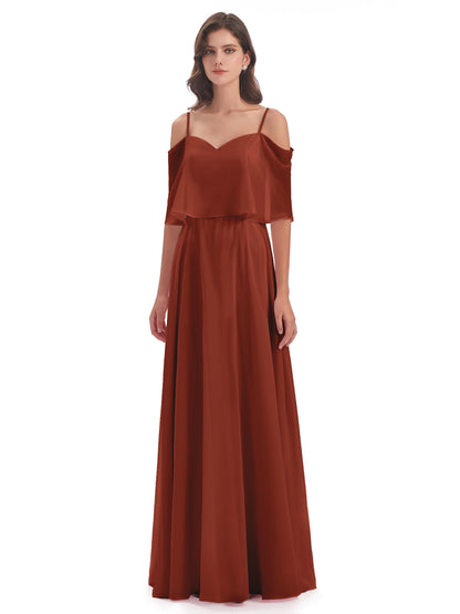 Abigail Sheath Spaghetti Straps Bridesmaid Dresses