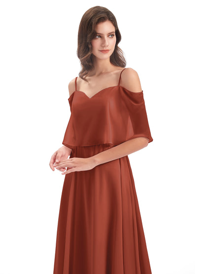 Abigail Sheath Spaghetti Straps Bridesmaid Dresses