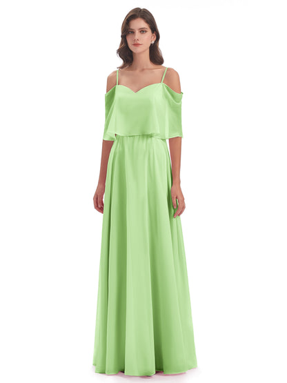 Abigail Sheath Spaghetti Straps Bridesmaid Dresses