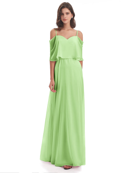 Abigail Sheath Spaghetti Straps Bridesmaid Dresses