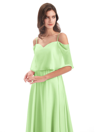 Abigail Sheath Spaghetti Straps Bridesmaid Dresses