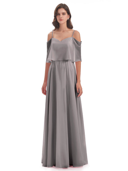 Abigail Sheath Spaghetti Straps Bridesmaid Dresses