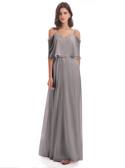 Abigail Sheath Spaghetti Straps Bridesmaid Dresses