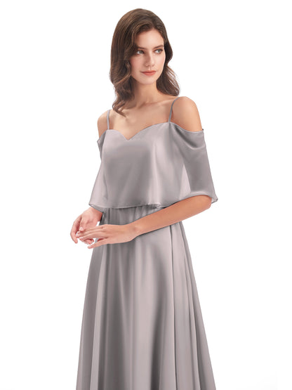 Abigail Sheath Spaghetti Straps Bridesmaid Dresses