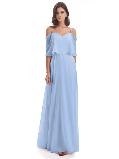Abigail Sheath Spaghetti Straps Bridesmaid Dresses