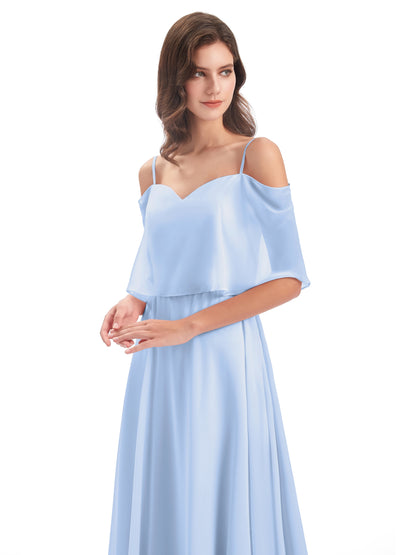 Abigail Sheath Spaghetti Straps Bridesmaid Dresses