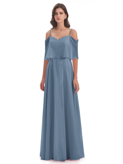 Abigail Sheath Spaghetti Straps Bridesmaid Dresses