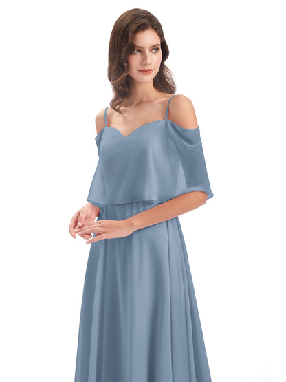 Abigail Sheath Spaghetti Straps Bridesmaid Dresses