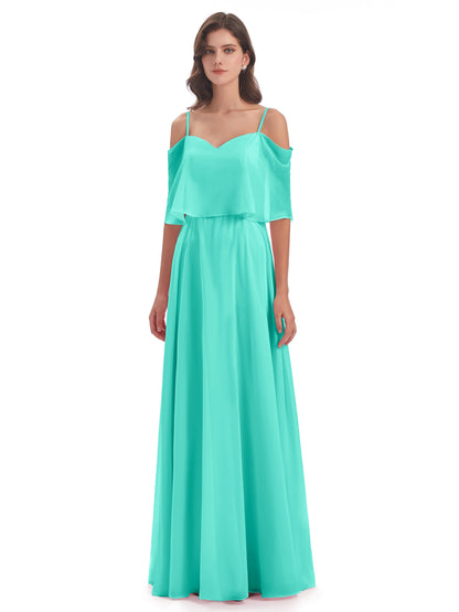 Abigail Sheath Spaghetti Straps Bridesmaid Dresses
