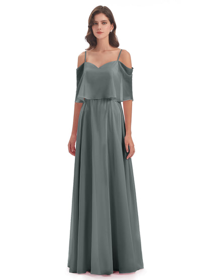 Abigail Sheath Spaghetti Straps Bridesmaid Dresses