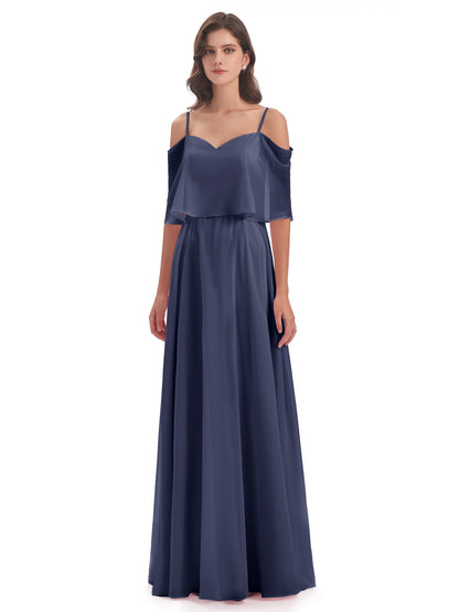 Abigail Sheath Spaghetti Straps Bridesmaid Dresses