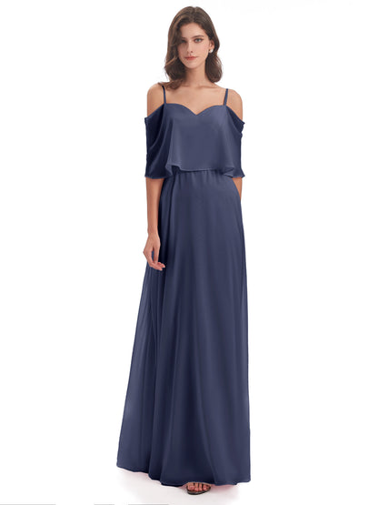 Abigail Sheath Spaghetti Straps Bridesmaid Dresses