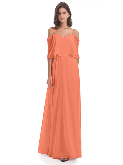 Abigail Sheath Spaghetti Straps Bridesmaid Dresses