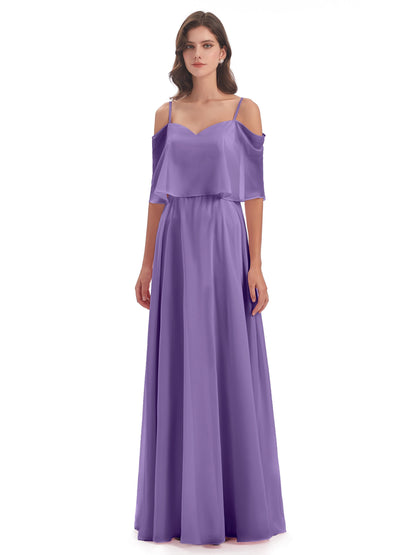 Abigail Sheath Spaghetti Straps Bridesmaid Dresses