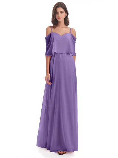 Abigail Sheath Spaghetti Straps Bridesmaid Dresses