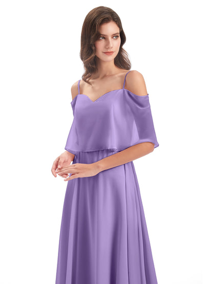 Abigail Sheath Spaghetti Straps Bridesmaid Dresses