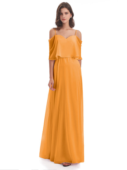 Abigail Sheath Spaghetti Straps Bridesmaid Dresses