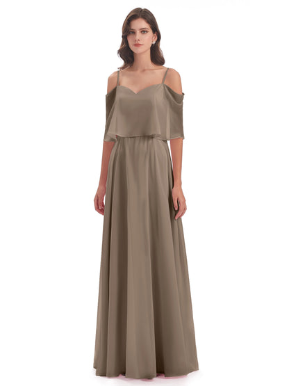 Abigail Sheath Spaghetti Straps Bridesmaid Dresses