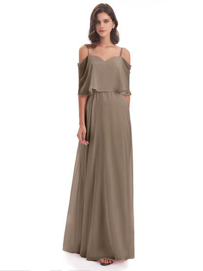 Abigail Sheath Spaghetti Straps Bridesmaid Dresses