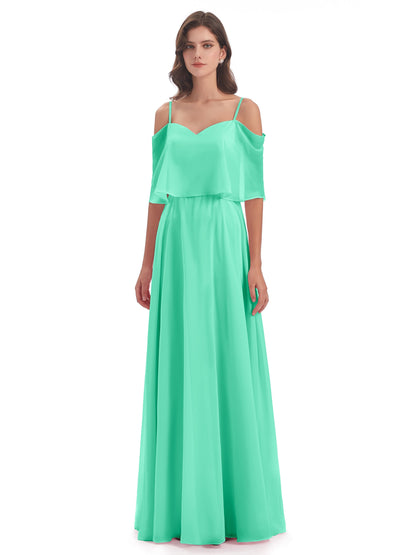 Abigail Sheath Spaghetti Straps Bridesmaid Dresses
