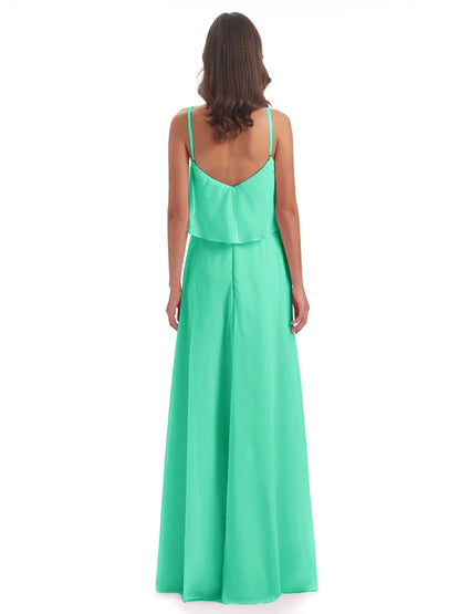 Abigail Sheath Spaghetti Straps Bridesmaid Dresses