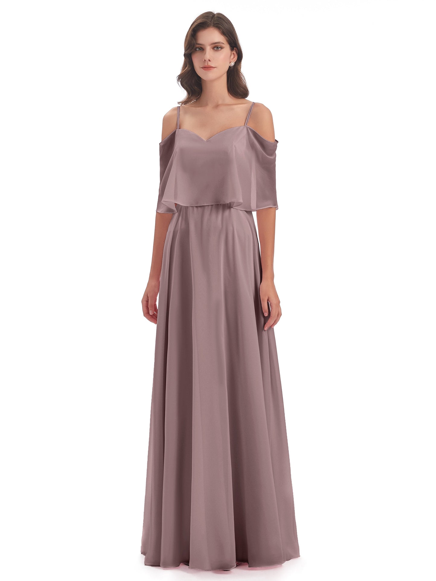 Abigail Sheath Spaghetti Straps Bridesmaid Dresses