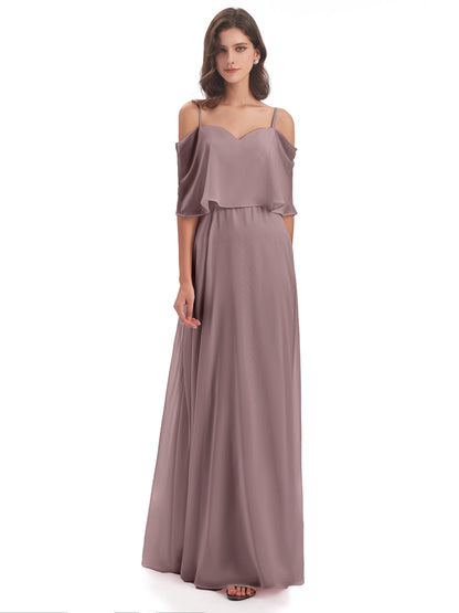 Abigail Sheath Spaghetti Straps Bridesmaid Dresses
