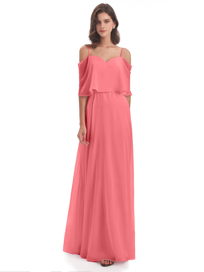 Abigail Sheath Spaghetti Straps Bridesmaid Dresses