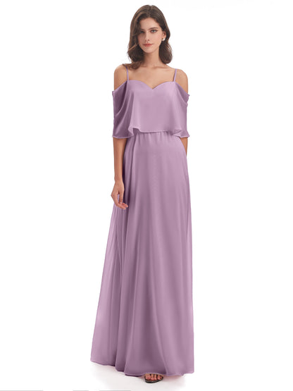 Abigail Sheath Spaghetti Straps Bridesmaid Dresses