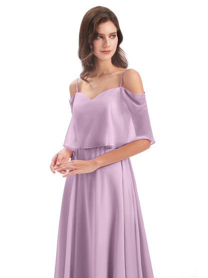 Abigail Sheath Spaghetti Straps Bridesmaid Dresses