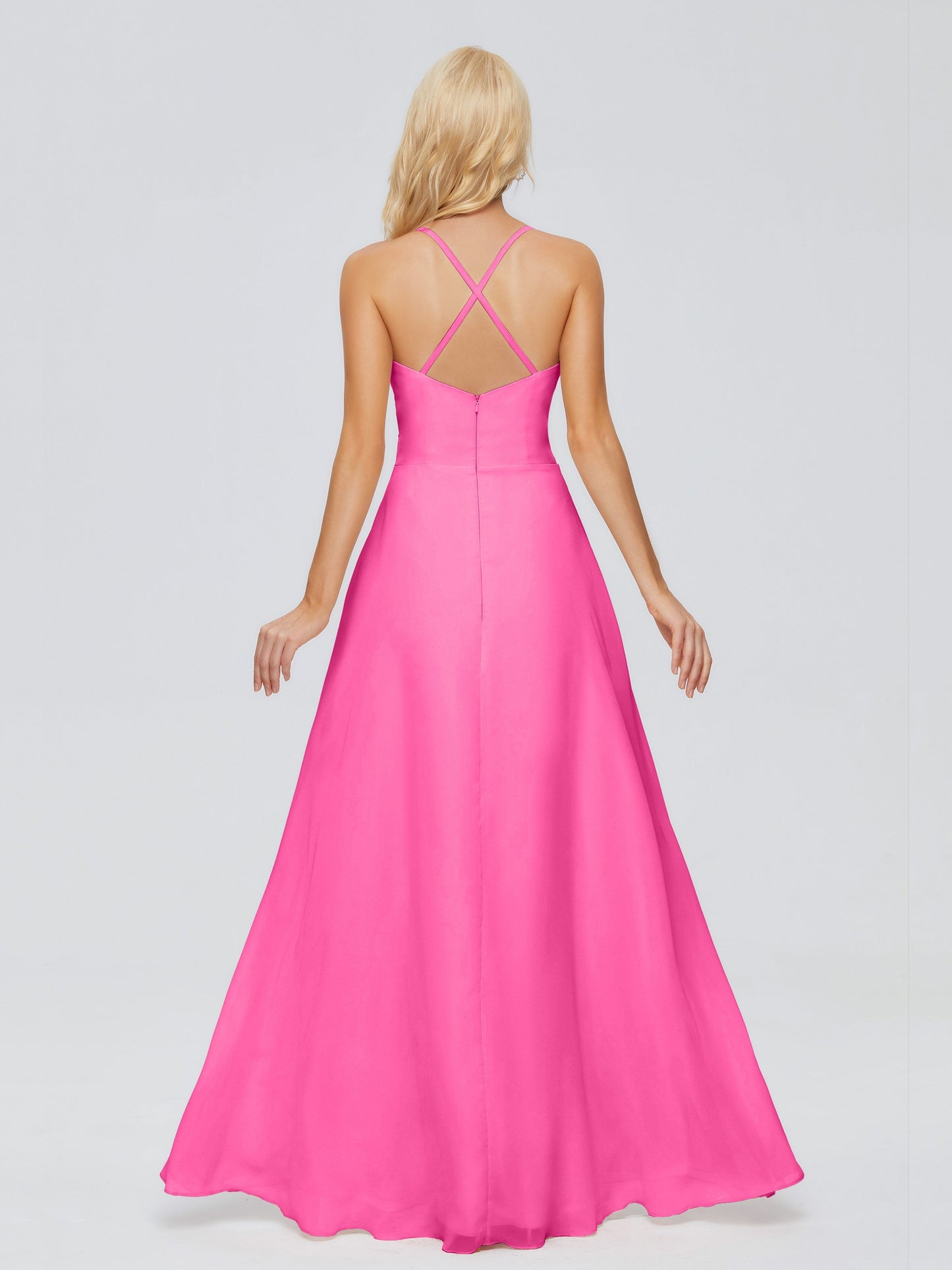 Adalynn Spaghetti Straps Chiffon Bridesmaid Dresses