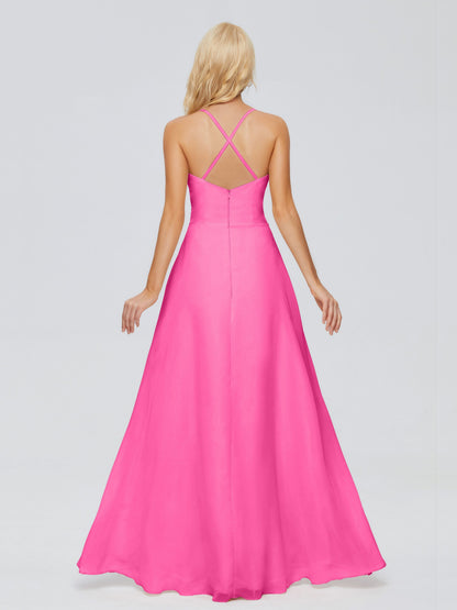 Adalynn Spaghetti Straps Chiffon Bridesmaid Dresses