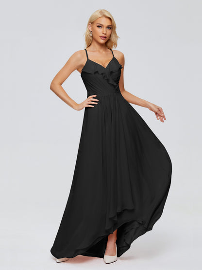 Adalynn Spaghetti Straps Chiffon Bridesmaid Dresses