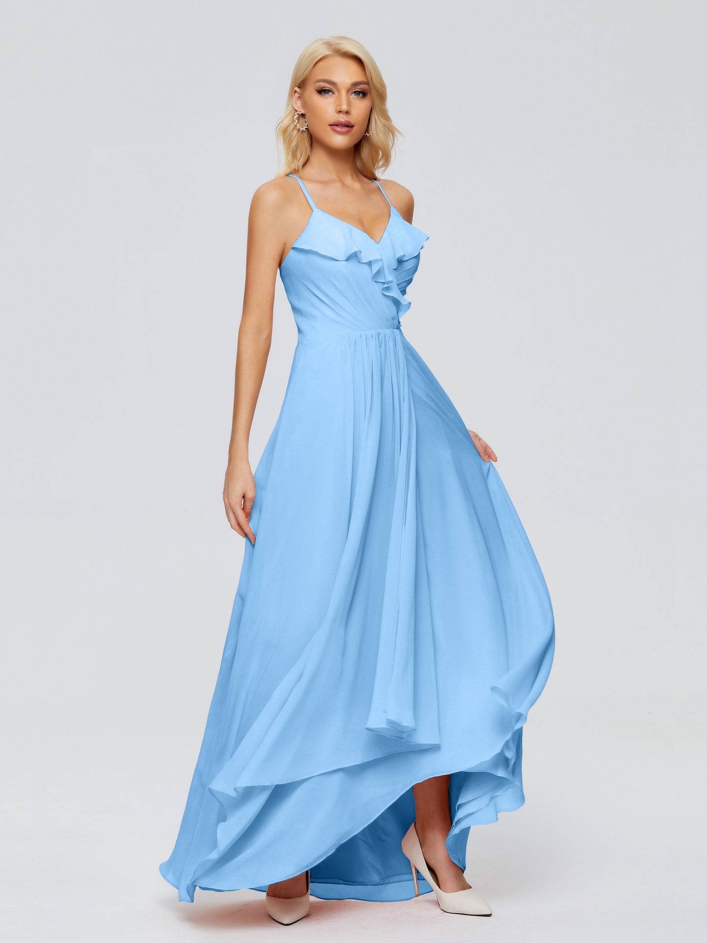 Adalynn Spaghetti Straps Chiffon Bridesmaid Dresses