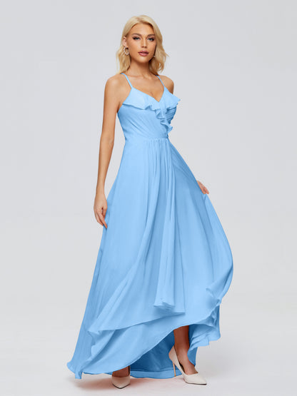 Adalynn Spaghetti Straps Chiffon Bridesmaid Dresses