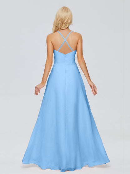 Adalynn Spaghetti Straps Chiffon Bridesmaid Dresses