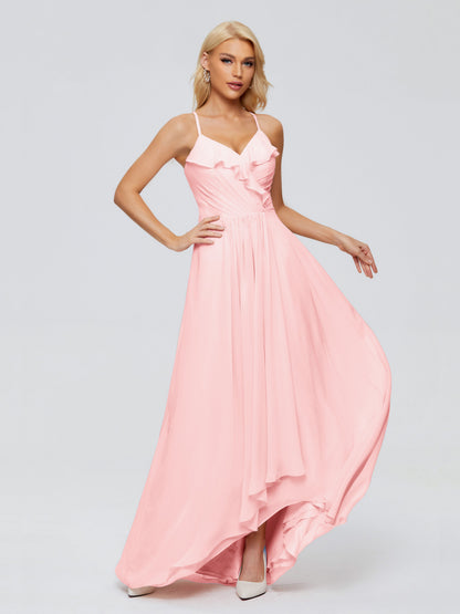 Adalynn Spaghetti Straps Chiffon Bridesmaid Dresses