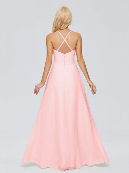 Adalynn Spaghetti Straps Chiffon Bridesmaid Dresses