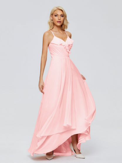 Adalynn Spaghetti Straps Chiffon Bridesmaid Dresses