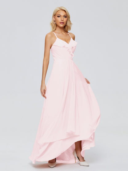 Adalynn Spaghetti Straps Chiffon Bridesmaid Dresses