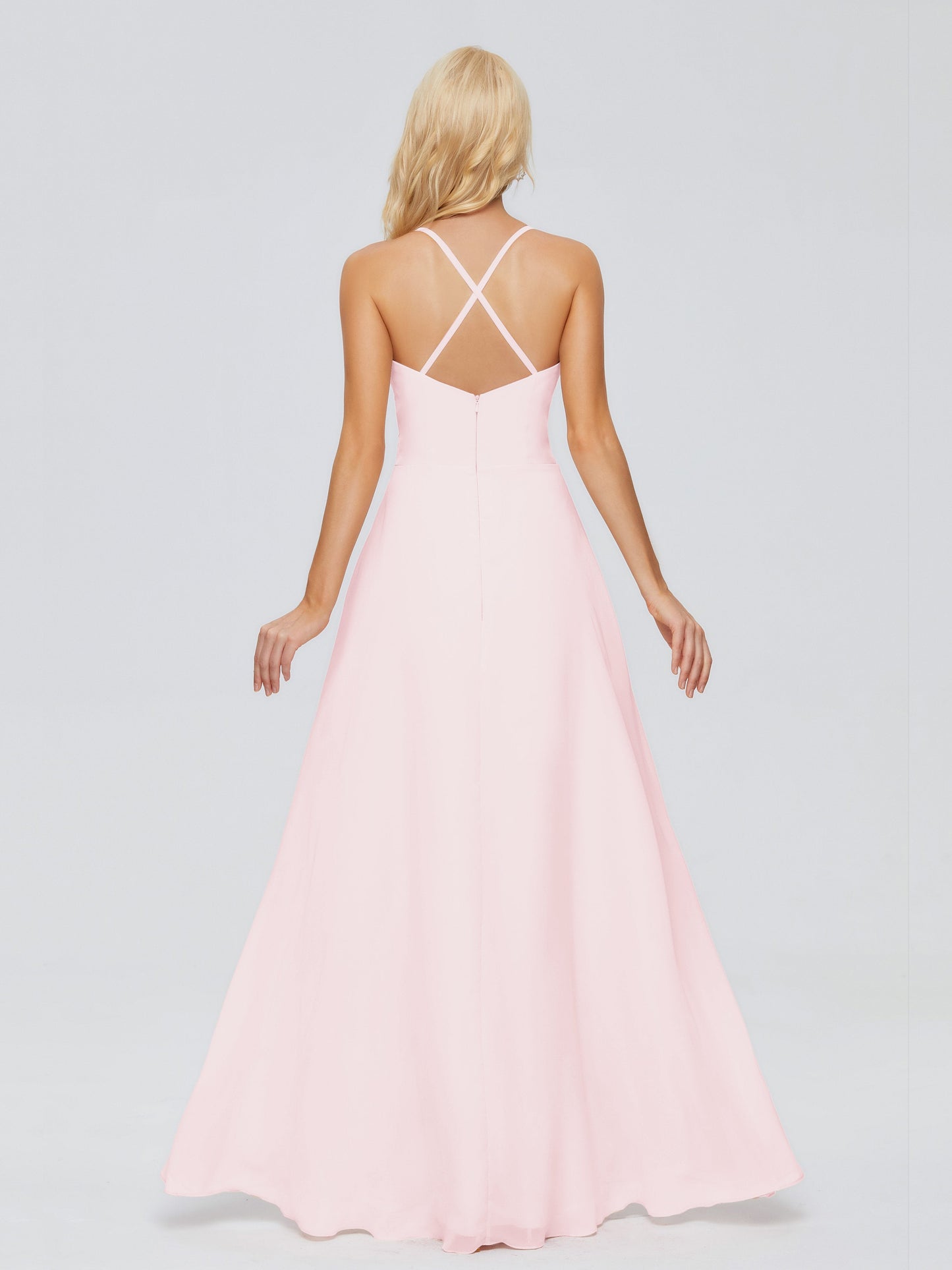 Adalynn Spaghetti Straps Chiffon Bridesmaid Dresses
