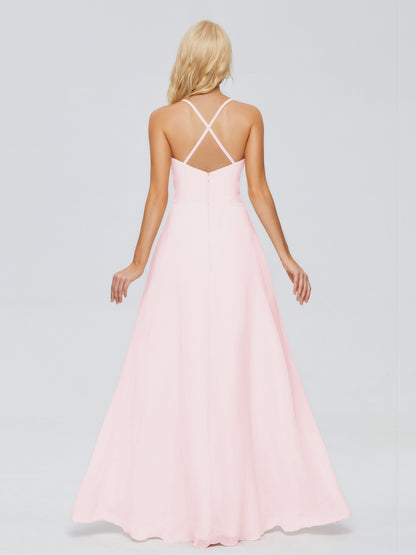 Adalynn Spaghetti Straps Chiffon Bridesmaid Dresses