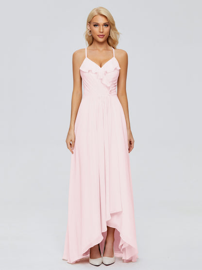 Adalynn Spaghetti Straps Chiffon Bridesmaid Dresses