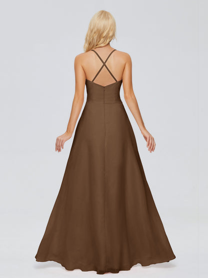 Adalynn Spaghetti Straps Chiffon Bridesmaid Dresses